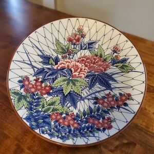 Vintage Floral Platter Toyo Made in Japan